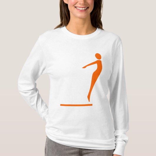 T-shirt Figure de plongée - Orange (Devant)