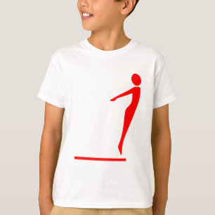 T-shirt Figure de plongée - Rouge