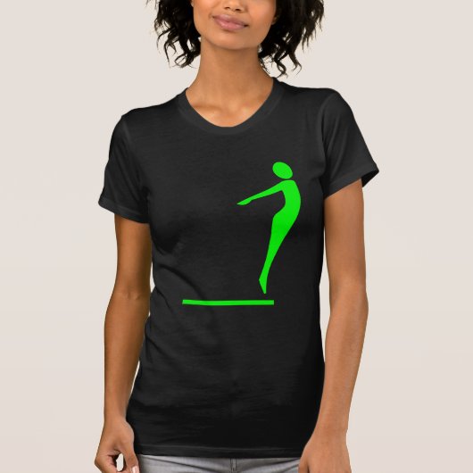 T-shirt Figure de plongée - Vert (Devant)