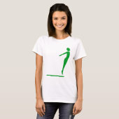T-shirt Figure de plongée - Vert herbe (Devant entier)