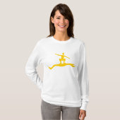 T-shirt Figure de surf - Ambre (Devant entier)