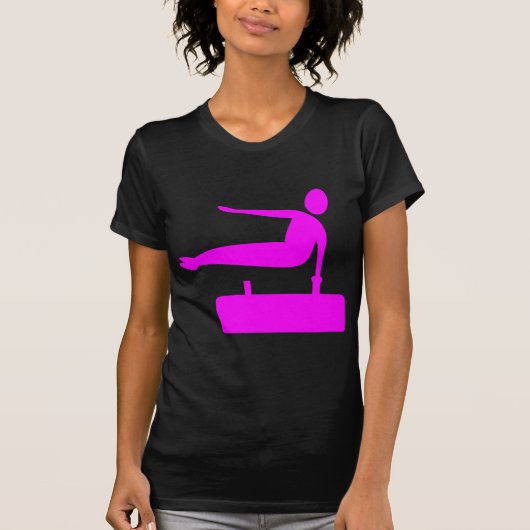 T-shirt Figure de voûte - Magenta (Devant)