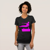 T-shirt Figure de voûte - Magenta (Devant entier)