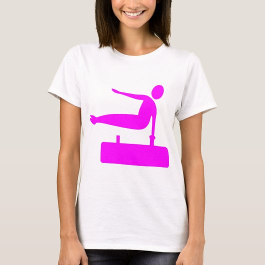 T-shirt Figure de voûte - Magenta (Devant)