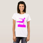 T-shirt Figure de voûte - Magenta (Devant entier)