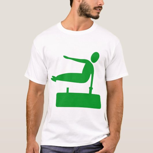 T-shirt Figure de voûte - Vert herbe (Devant)