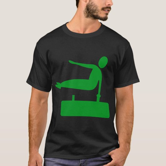 T-shirt Figure de voûte - Vert herbe (Devant)