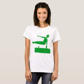 T-shirt Figure de voûte - Vert herbe (Devant entier)