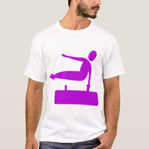 T-shirt Figure de voûte - violet