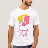 T-shirt Figure Escalade rocheuse colorée (Devant)