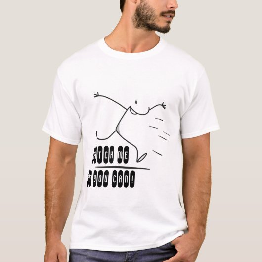 T-shirt Figure Joyful Stick Running (Devant)