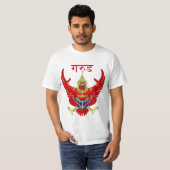 T-shirt Figure mythique thaïlandaise Phoenix Garuda (Devant entier)