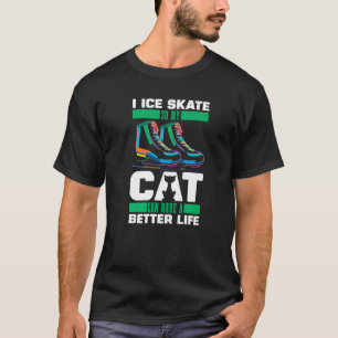 T-shirt Figure Patinage Chat Patinage sur glace