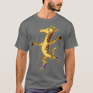 T-shirt Figure Patinage Giraffe Patinage de glace Patinage