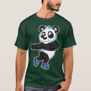 T-shirt Figure Patinage Panda Bear Patinage sur glace Spor