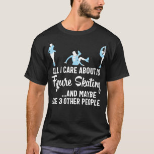 T-shirt Figure Patineuse Filles Patinage de glace Coach de