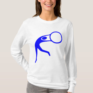 T-shirt Figure rythmique de gymnastique - Bleu
