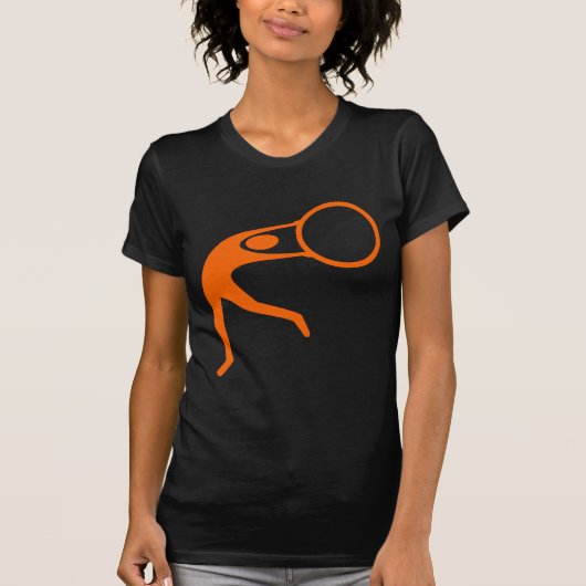 T-shirt Figure rythmique gymnastique - Orange (Devant)