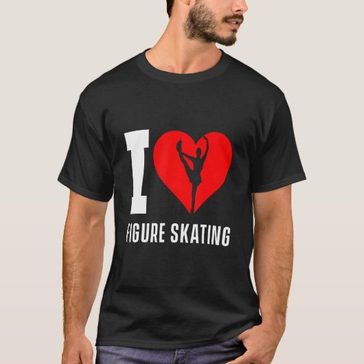 T-shirt Figure Skater Ice Skate Team 2 (Devant)
