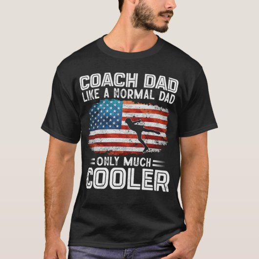 T-shirt Figure Skating Coach Dad Figure Skating Players US (Devant)