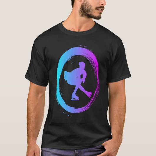 T-shirt figure skating dance ice skate figure skater (Devant)