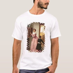 T-shirt Figures dans un Laundryroom, 1864 (huile sur la