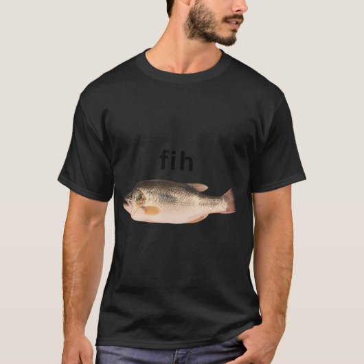 T-shirt Fih Funny Bass Fish (Devant)