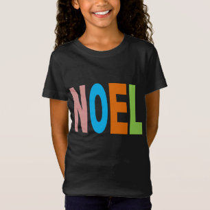 T-shirt fijne jersey zwarte Design KERSTMIS