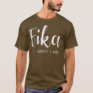 T-shirt Fika suédois Suède drôle dire décoratif Typogr