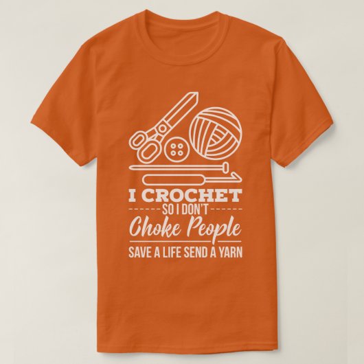 T-shirt Fil Crochet Crocheter (Design devant)