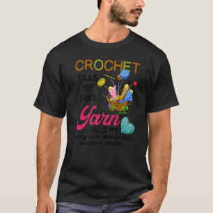 T-shirt Fil Crochet Remplit Mes Jours Fil Remplit Mon