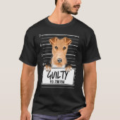 T-shirt Fil Fox Terrier Mugshot Chien coupable (Devant)