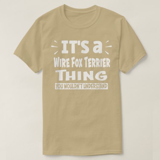 T-shirt Fil Pour Terrier Ce Que Vous Ne Comprendriez Pas A (Design devant)