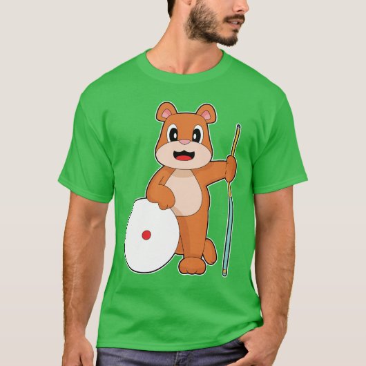 T-shirt File d'attente Billiard d'ours (Devant)