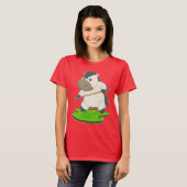 T-shirt File d'attente Horse Billiard (Devant entier)