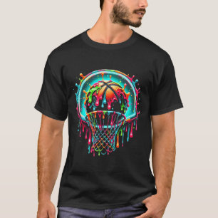 T-shirt Filet à anneau vibrant de couleur éclaboussante Sk