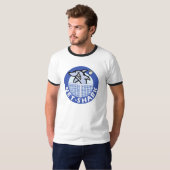 T-shirt filet-requin-bleu (Devant entier)