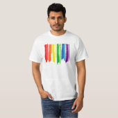 T-SHIRT FILETS D'ARC-EN-CIEL - .PNG (Devant entier)