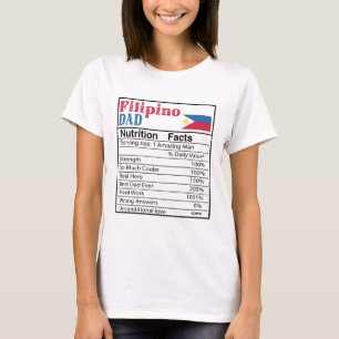 T-shirt Filipino Papa Nutrition Faits Fête des pères Cadea