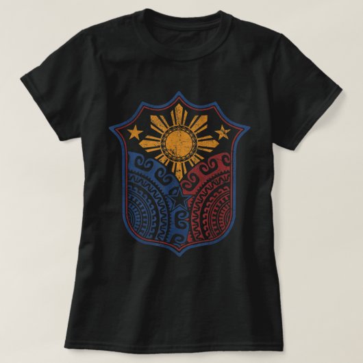T-shirt Filipino Pinoy Pride Mandala Tribal Fière Philipp (Design devant)