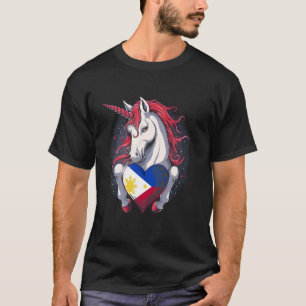 T-shirt Filipino Pride Pinoy Roots Heart Philippines Drape