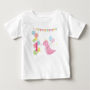 T-shirt fille 1er anniversaire personnalisée