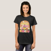 T-shirt Fille 2e anniversaire Retro Boho Rainbow soeur Two (Devant entier)
