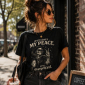 T-shirt Fille à café squelette