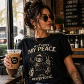 T-shirt Fille à café squelette
