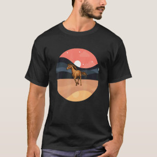 T-shirt Fille à cheval vintage cowgirl ranch