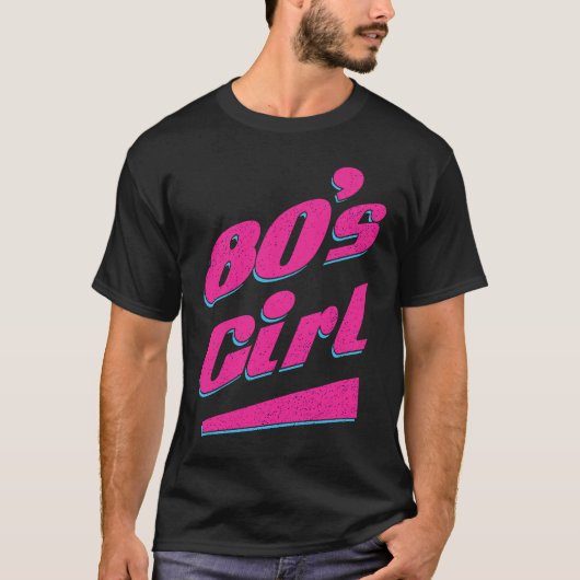 T-shirt Fille à dos imprimé 80s (Devant)