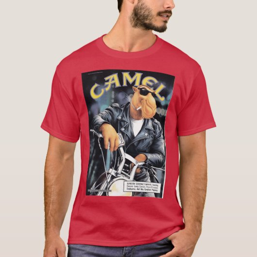 T-shirt Fille active de moto Joe Camel (Devant)