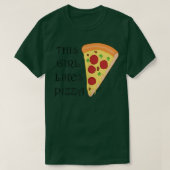 T-shirt Fille aime Pizza Funny Pizza Chef Cuisine italienn (Design devant)