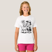 T-SHIRT FILLE AIME SON CHIEN (Devant entier)